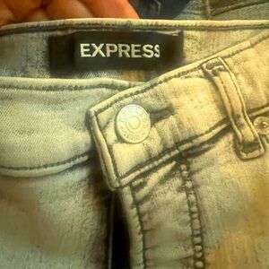Express black acid washed high rise stretchy jeans! Brand new! Never worn!